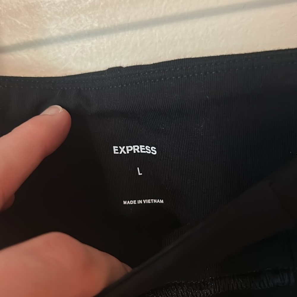 Express Black Straight Leg Pants - Picture 2 of 4